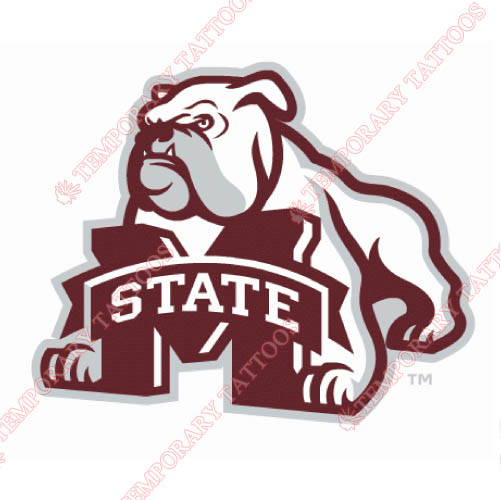 Mississippi State Bulldogs Customize Temporary Tattoos Stickers NO.5127